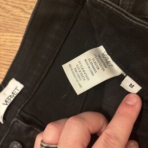 Vervet Shorts SZ medium black denim classy finished hem fall or summer short